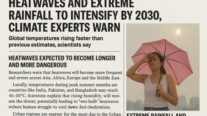 Heatwaves & Rain by 2030
